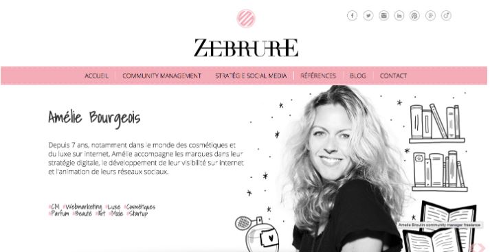 Thiết kế website với 2 mảng màu trắng - đen.